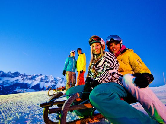 On the toboggan - get set - go, let the adventure begin