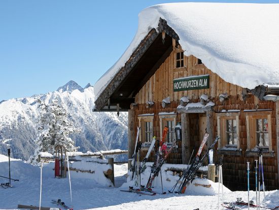 The Hochwurzenalm in sunshine