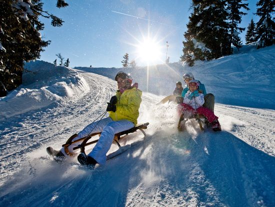 For your safety while sledding, please wear a helmet