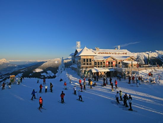 Evening at the summit of the Hochwurzen